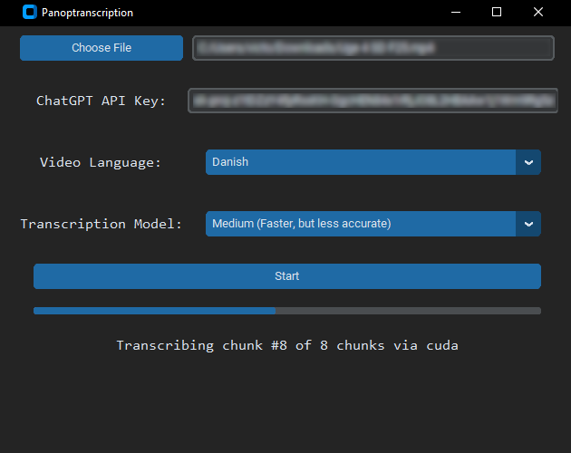 Screenshot of Project A